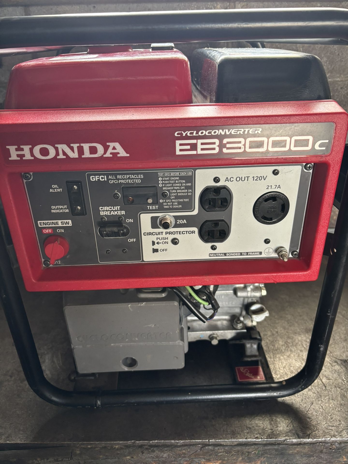 EB 3000 Honda Generator