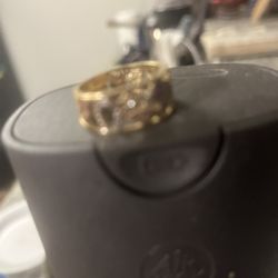 10k Good Luck Symbol Ring