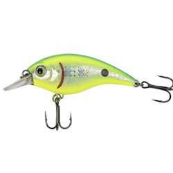 4 Pack 1/3 Ounce Lime Blue Crankbait Fishing Lure