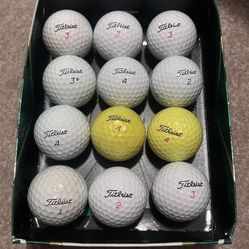 1 Dozen Of Titleist Golf Balls (6 Pro V1’s)