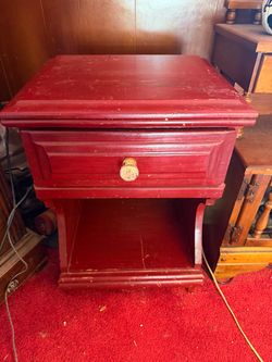 TABLE 15 1/2"w x 12 1/2"d x 24"tall; cross streets are Arapaho & Waterview oh