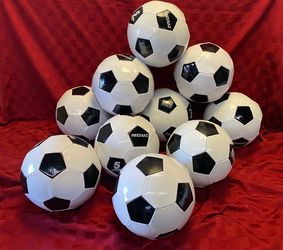 Bulk Lot of 10 New Soccer Balls Size 5 Official Size and Weight