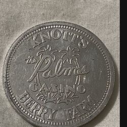 Rare Vintage Bicentennial Knots Berry Farm Palms Casino Token