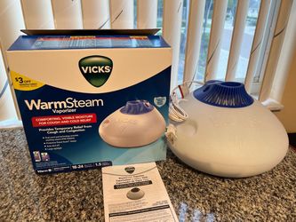 Vicks WarmSteam Vaporizer with Box and Manual