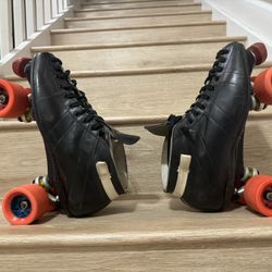 Riedell 595 Labeda Fan Jet Wheels Size 10 Speed Skates 