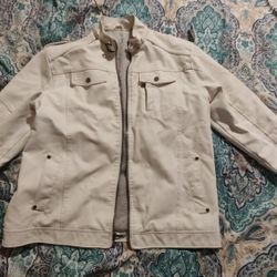 Man Faux Leather Jacket