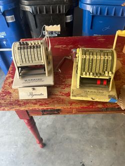 Paymaster vintage check embosser 2x