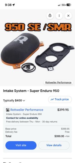 Lightly used Rottweiler intake