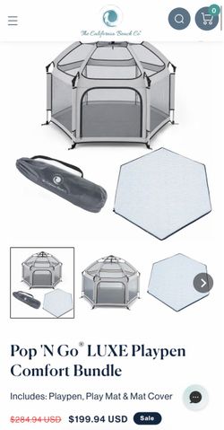 California Beach Co. Pop 'N Go Playpen Comfort Bundle
