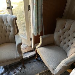 Tuffed Chairs Pair