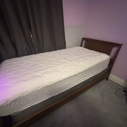 Wooden Bed Frames With Box Spring And Mattress 