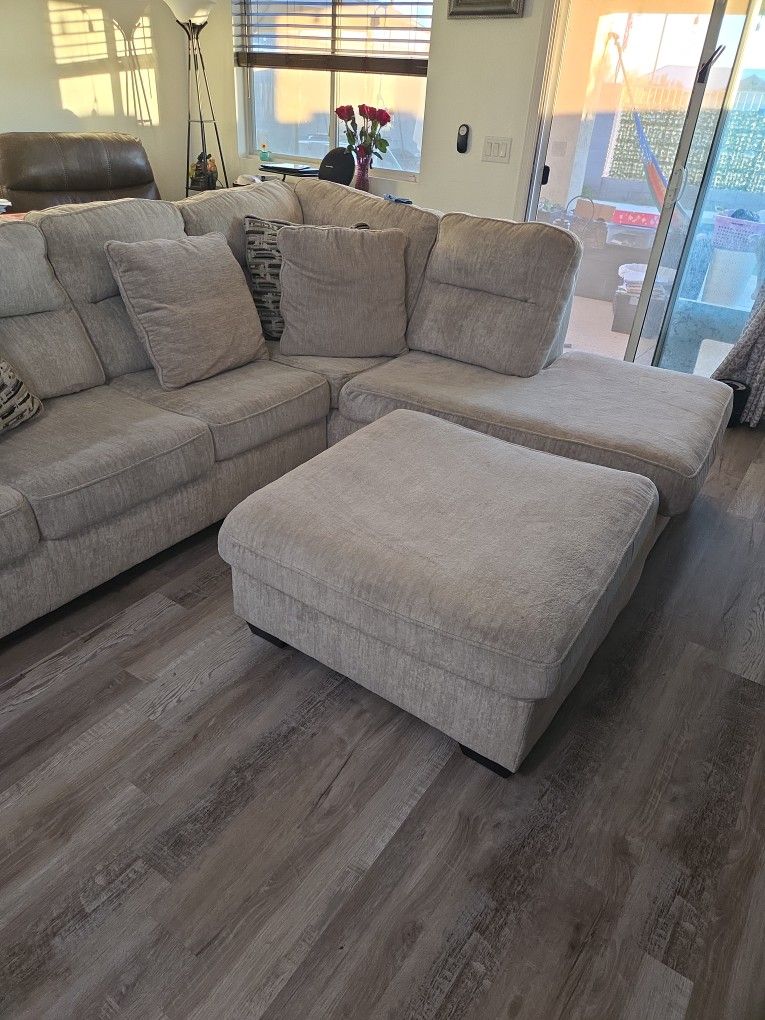 Nice L Shape Sofa With Ottoman