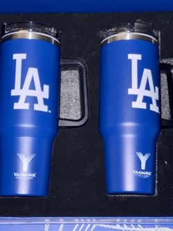LA Dodgers water bottle with strays