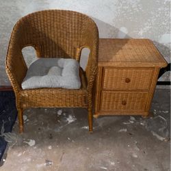 Chair And Side Table 