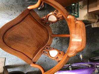 Custom made wooden chair