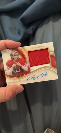 Joe Montana Immaculate Collection Auto Patch Card
