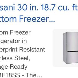 Visani 30in Fridge / freezer 