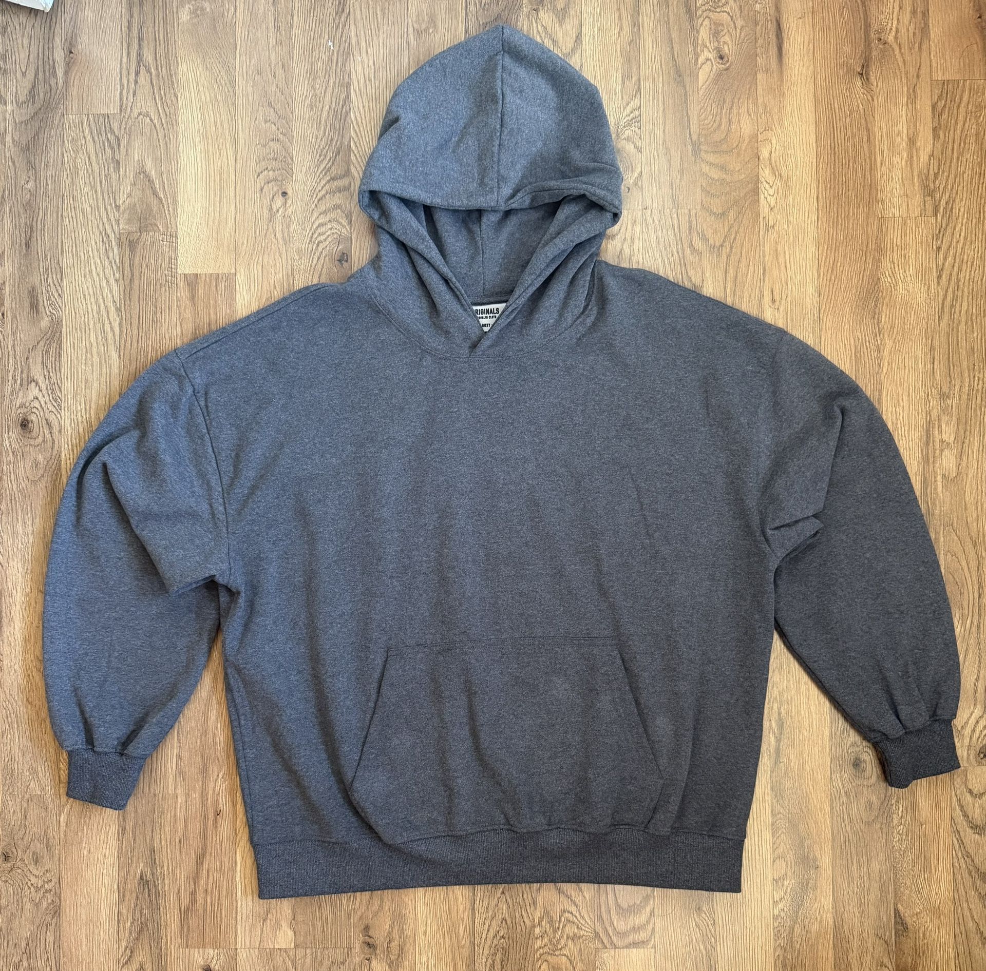 Plain grey Hoodie - Large