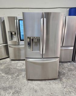 36" LG 3 Doors Stainless Steel i. Maker And Water Excellent Working Dispenser