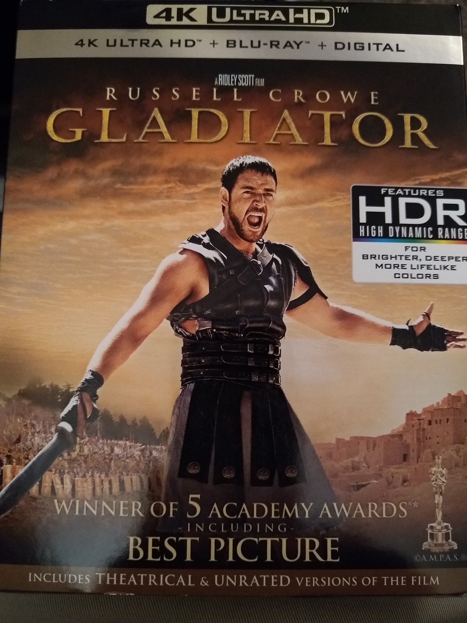 Gladiator 4K Digital Code.