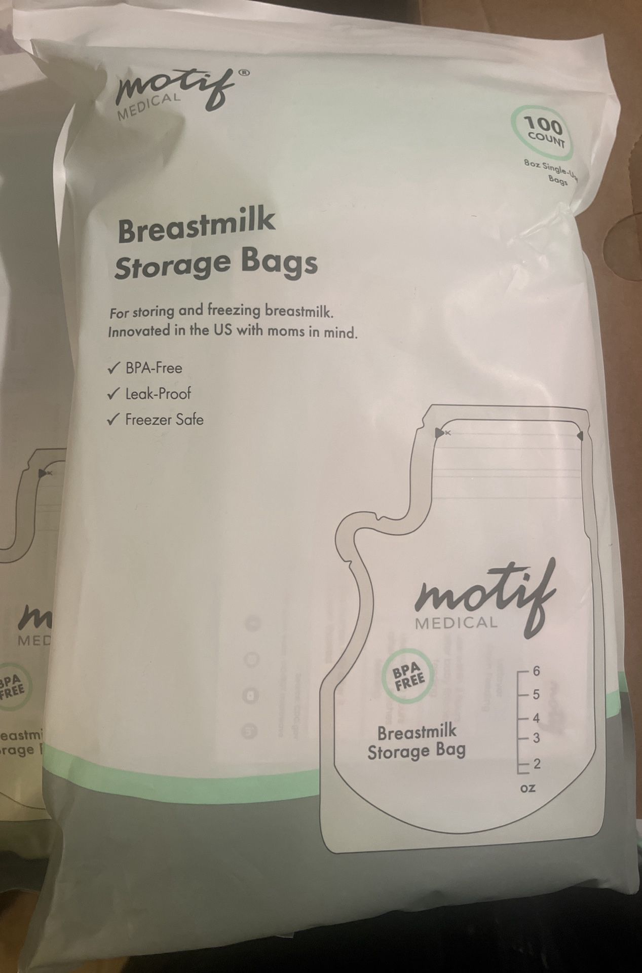 Motif Milk Storage Bags