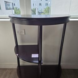 Dark Wood Corner Shelf
