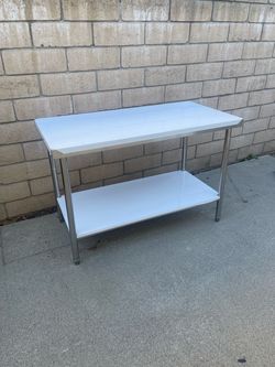 Stainless Steel Work Table, 24x48 Inch Food Prep Table