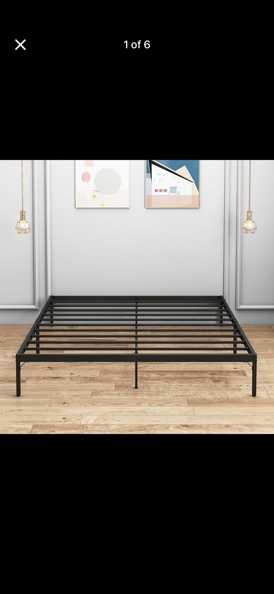 new 14" queen size bed frame