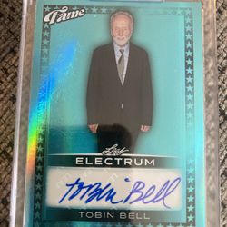 Tobin Bell Signed Card