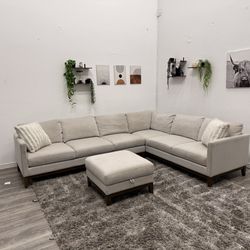 White Sectional Couch - Free Delivery