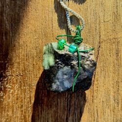 UNIQUE NEW JEWELRY RAW NATURAL EMERALDS NECKLACES! GEMS MAY BIRTHSTONE 