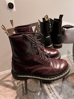 doc martens maroon