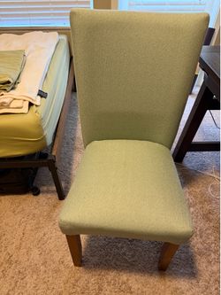 Green fabric chair