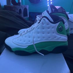 Green And White 13s Size 9.5 $80