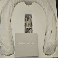 New cooling plate gets ice cold in 3 seconds 🥶, neck fans,1 black and 1 white both new,4,000ma big battery rechargeable