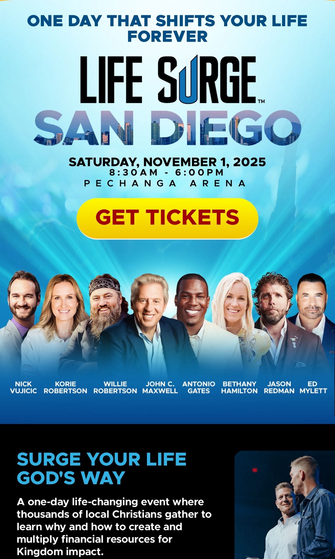 Life Surge VIP Tickets 