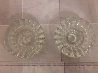 Crystal candle holders