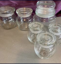 Glass Apothecary Jars (Set Of 6)