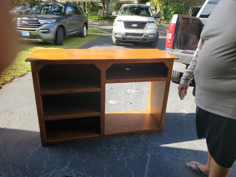 Wood Book Shelf Or Cabinet