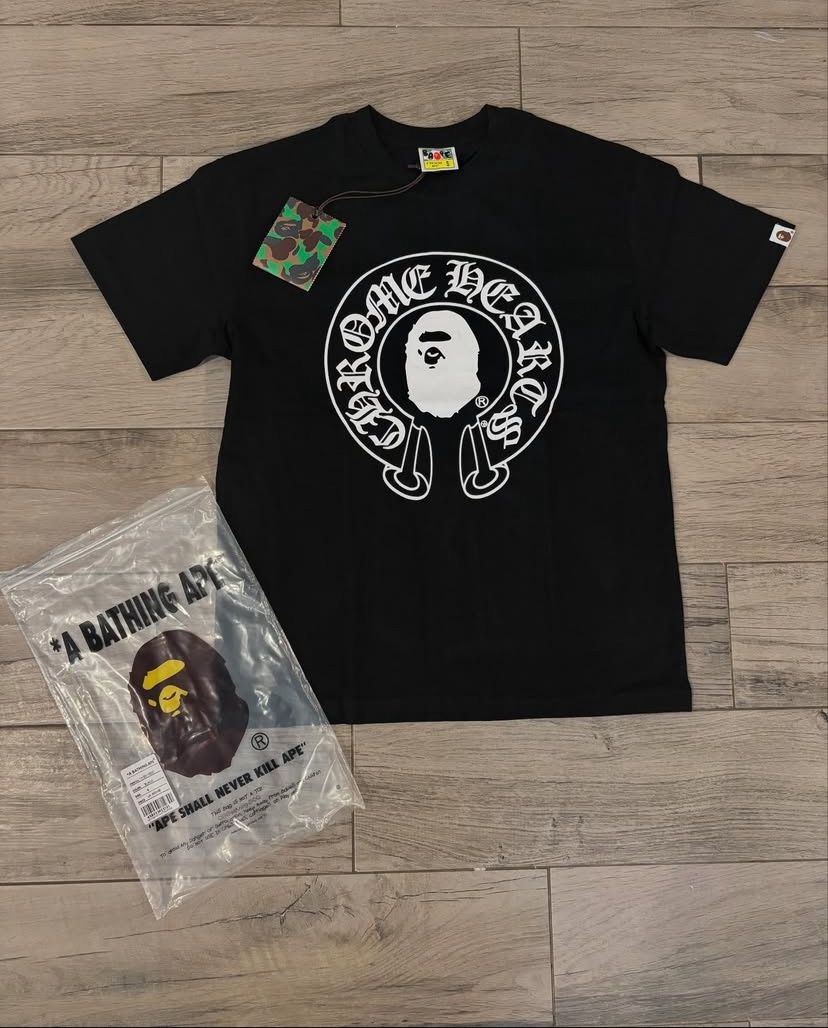 BAPE X CHROME HEARTS SHIRT (Black)