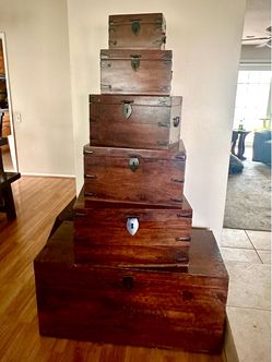 Vintage Storage Chest 5 Piece Set