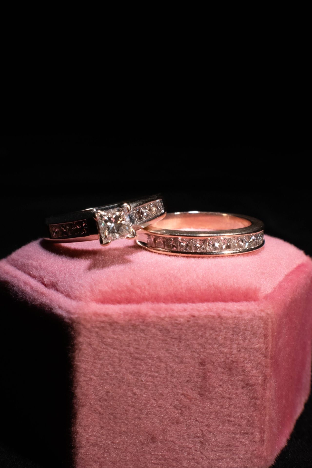 Engagement And Wedding Ring 