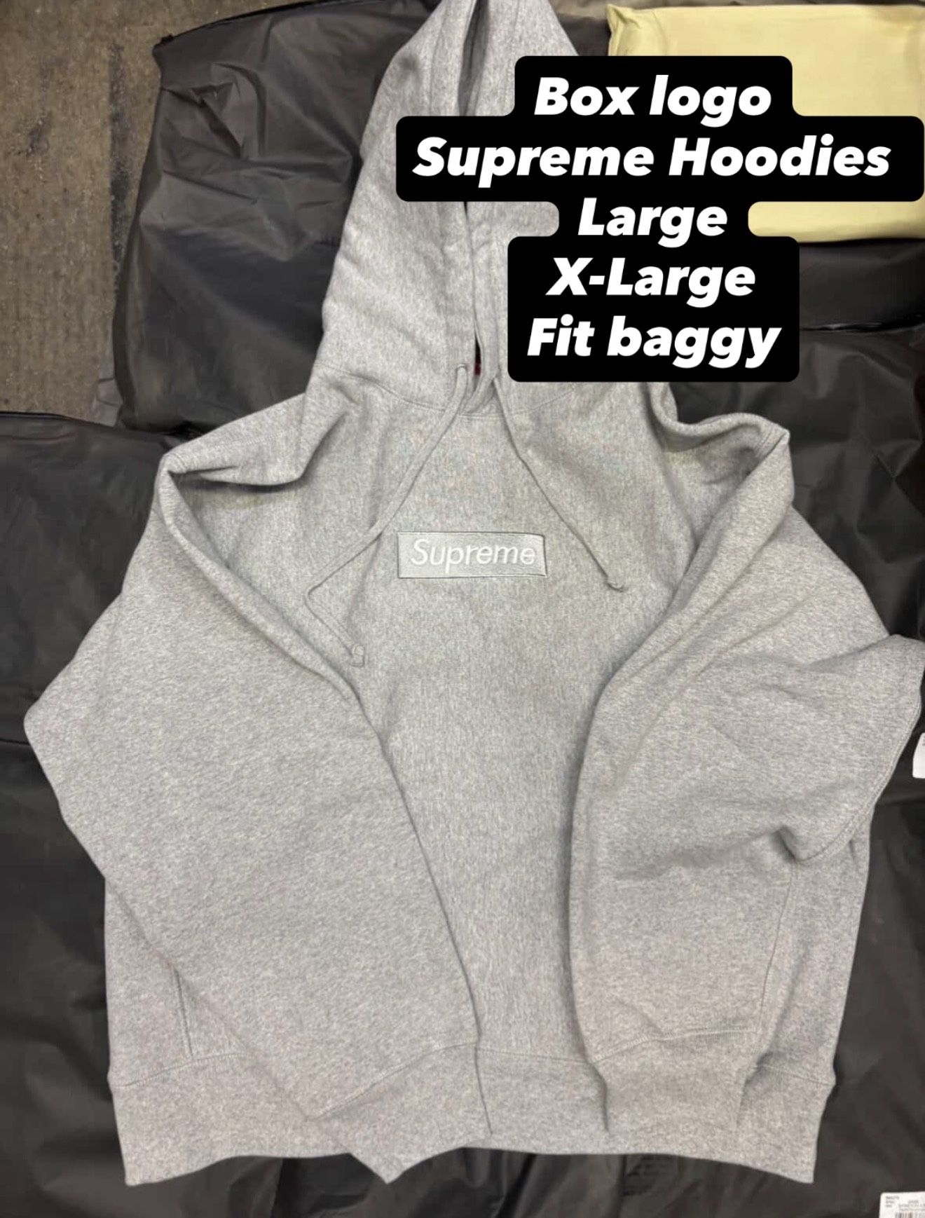 Supreme Box Logo Hoodie Grey