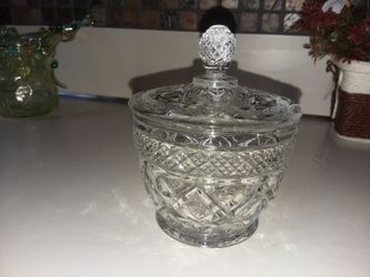 Vintage Glass Sugar Bowl