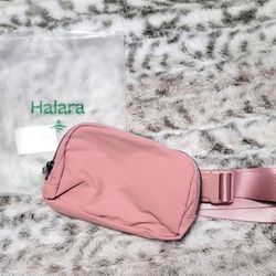 NEW Halara Pink Belt Bag Crossover Bag Fanny Pack Bag