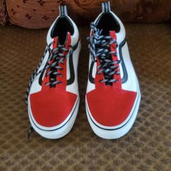 Vans Red Shoes 7.5