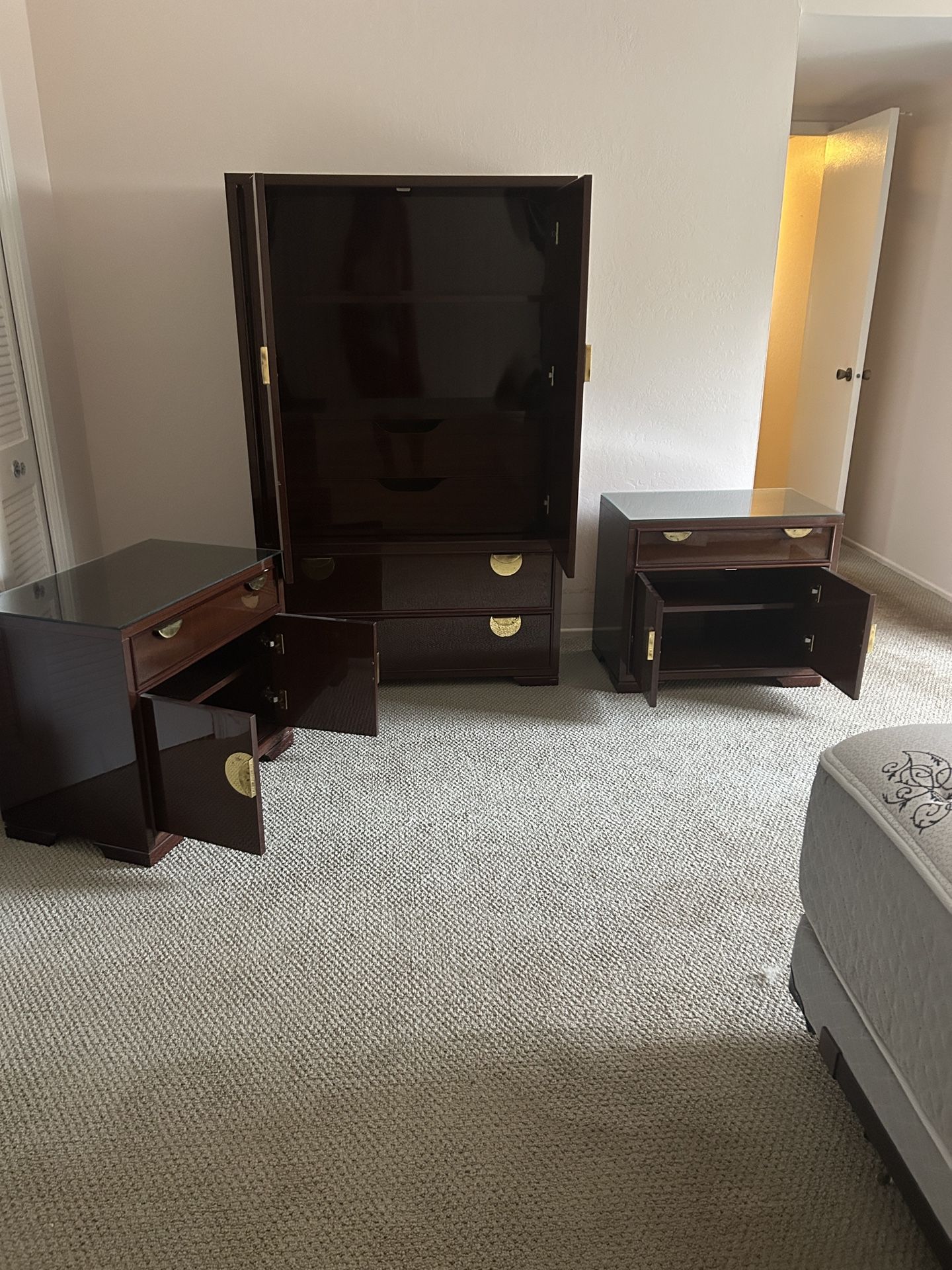 Thomasville Armoire And End Tables 