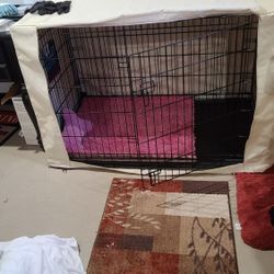 Large dog kennel.