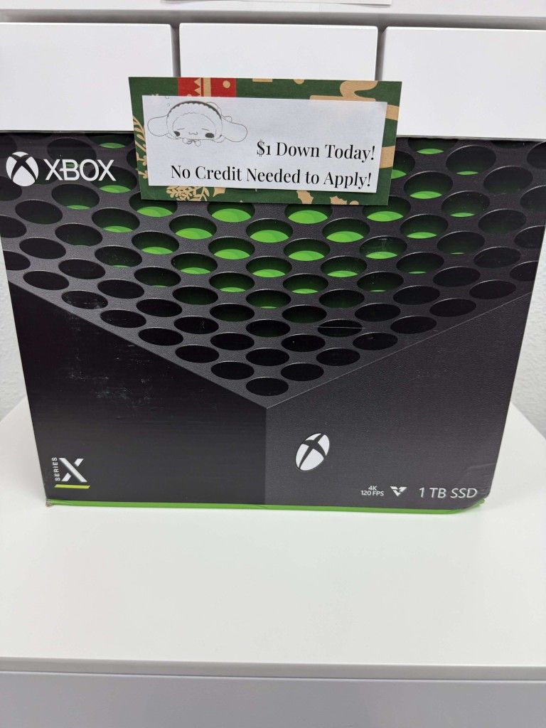 Microsoft Xbox Series X New - $1 To Take it Home same Day and Pay the Rest later!