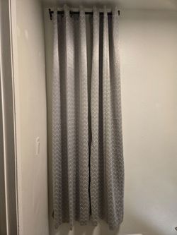 Elegant Patterned Accent Curtains 80" Long x 35" Wide Long | Grey